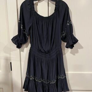 Black off the shoulder dress